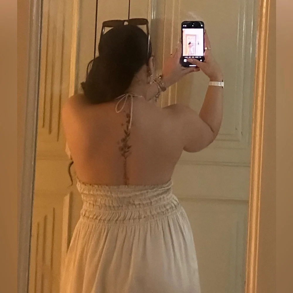 Oh Polly Cream Backless Dress - Picture 6 of 6